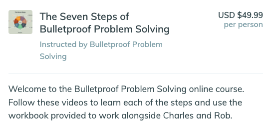 problem solving skills online course